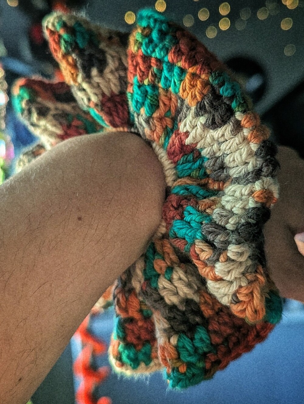 DESERT VIBES 🏜️ handmade crochet cotton elastic hair tie scrunchie